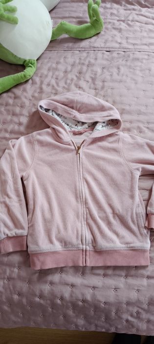 Bluza różowa rozpisana ciepła 128 smyk