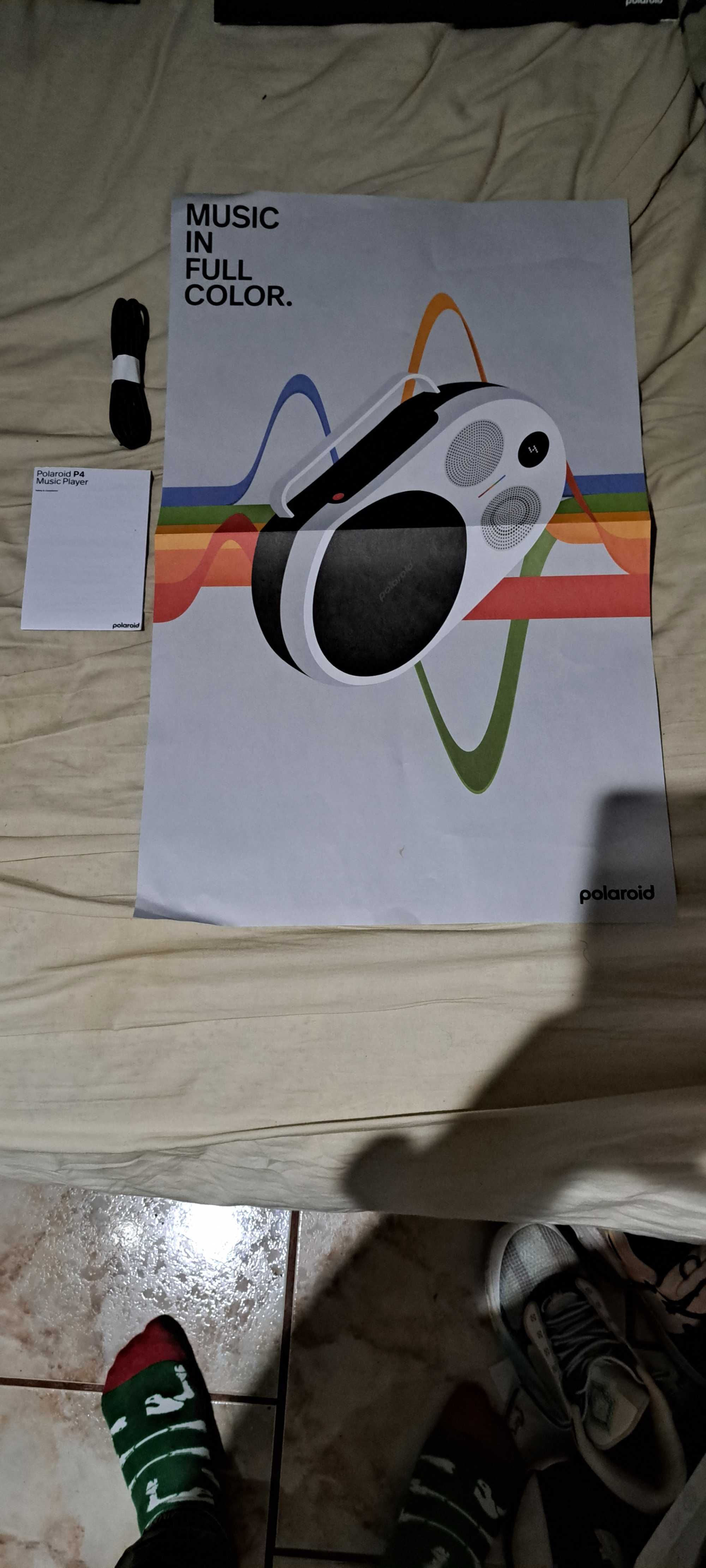 Piękny Retro, Nowy, na Gwarancji Głośnik Bluetooth/AUX Polaroid P4.