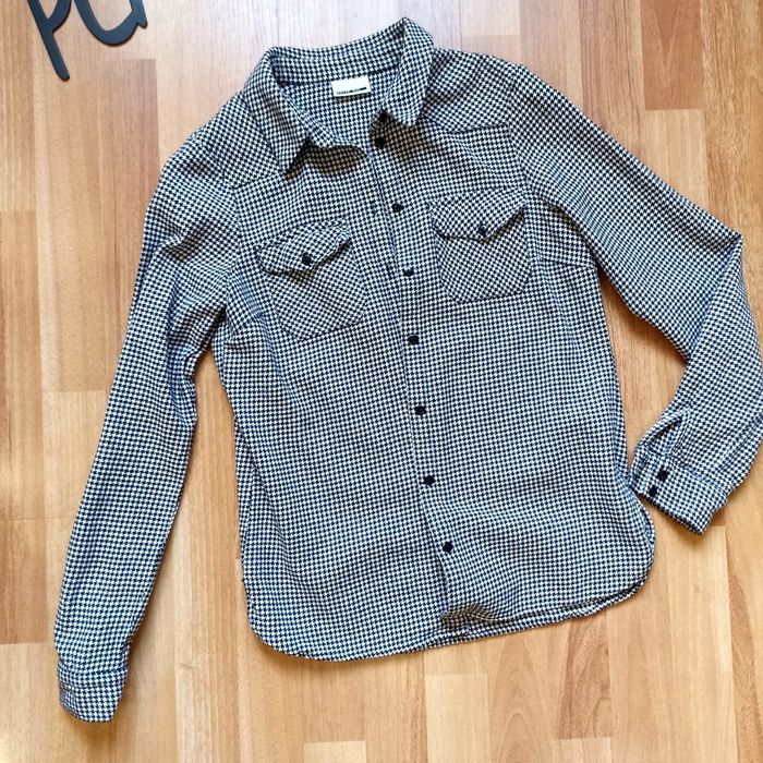 Сорочка на дівчинку гусина лапка стильна тепла