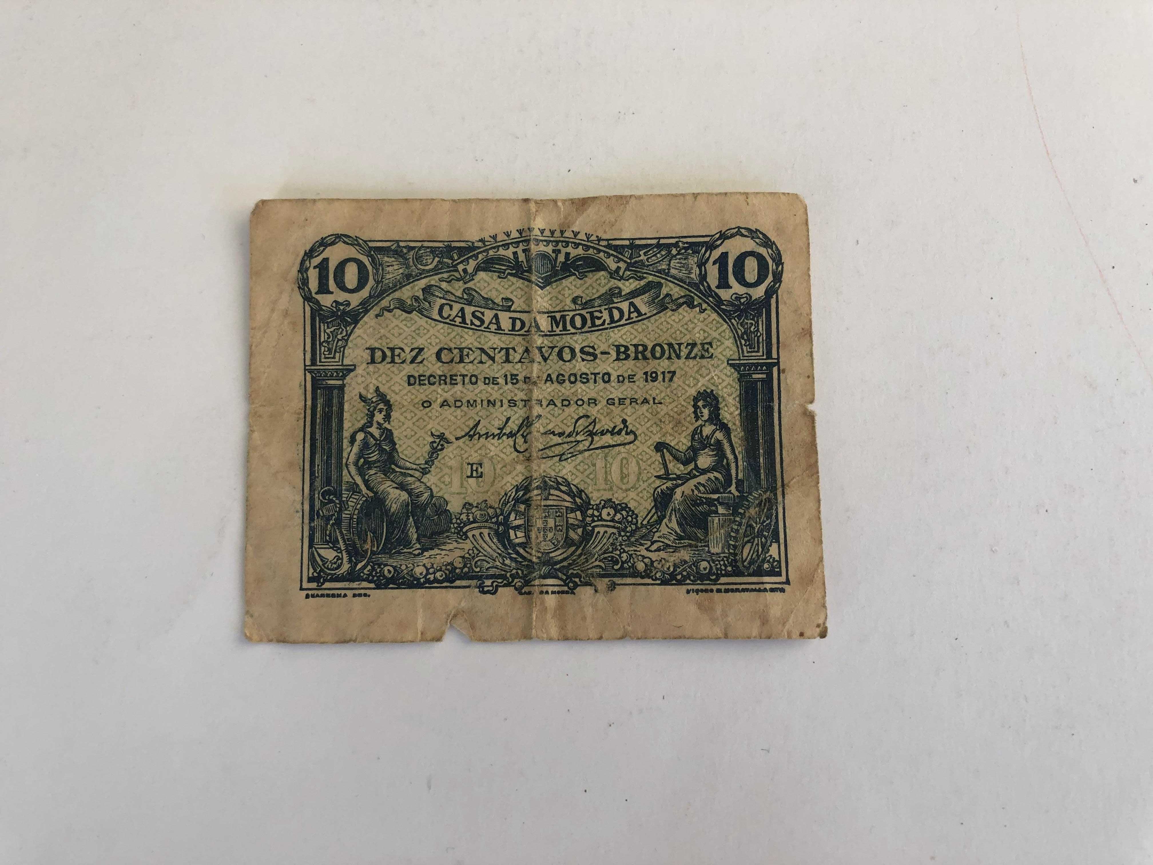 Nota de 10 centavos de 1917
