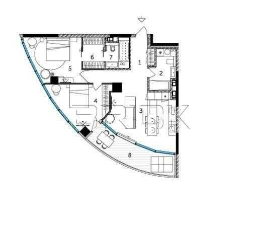 Taryan Towers / 2 ВЕЖА / 3 300 USD м2 / 92м2 / 303 600 USD