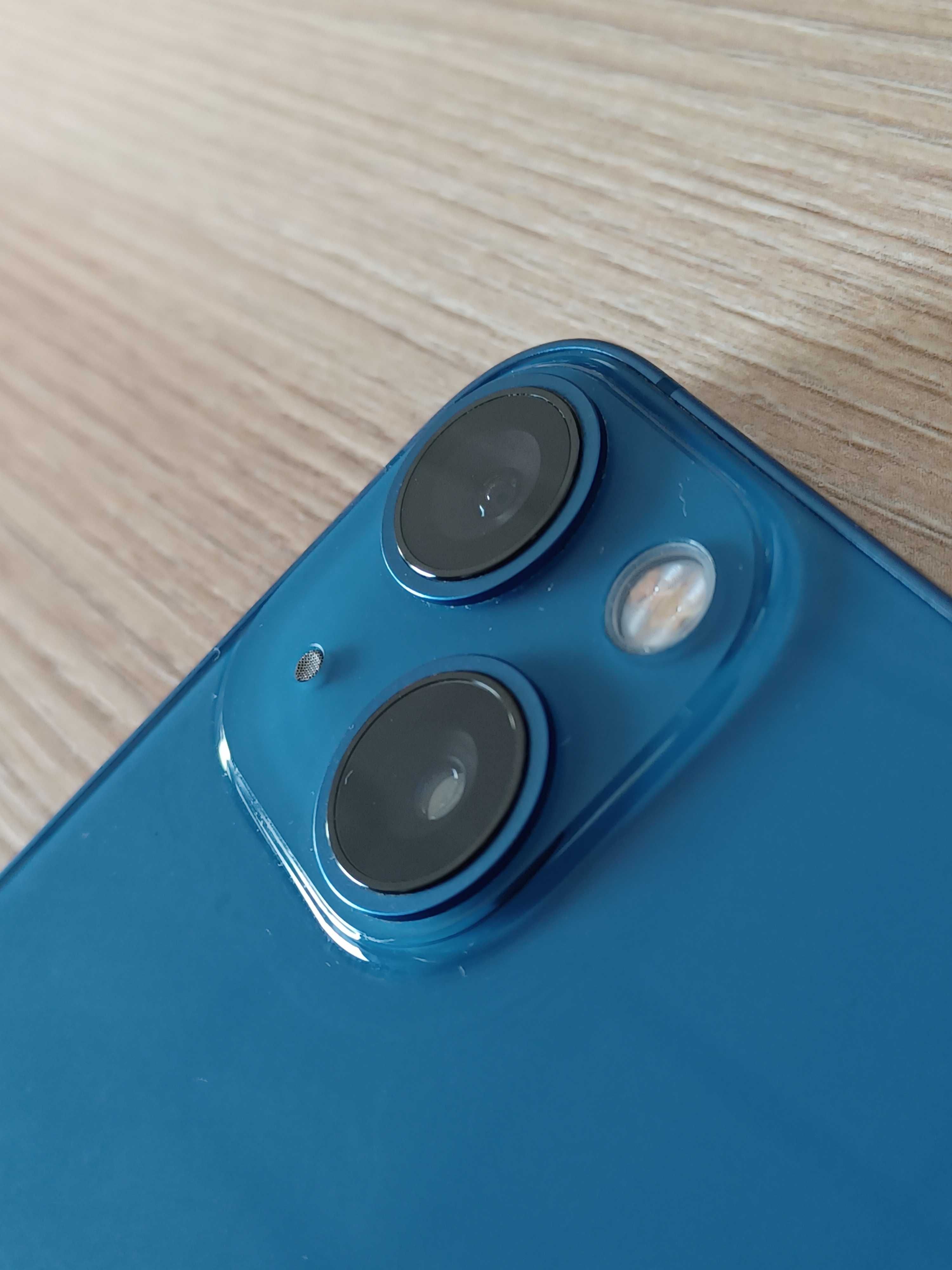 iPhone 13 mini niebieski, nie działa WIFI i bluetooth, bateria 85%