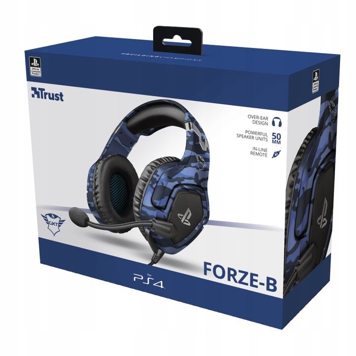 Headset Trust Gaming Gxt 488 Forze Ps4 Niebieski