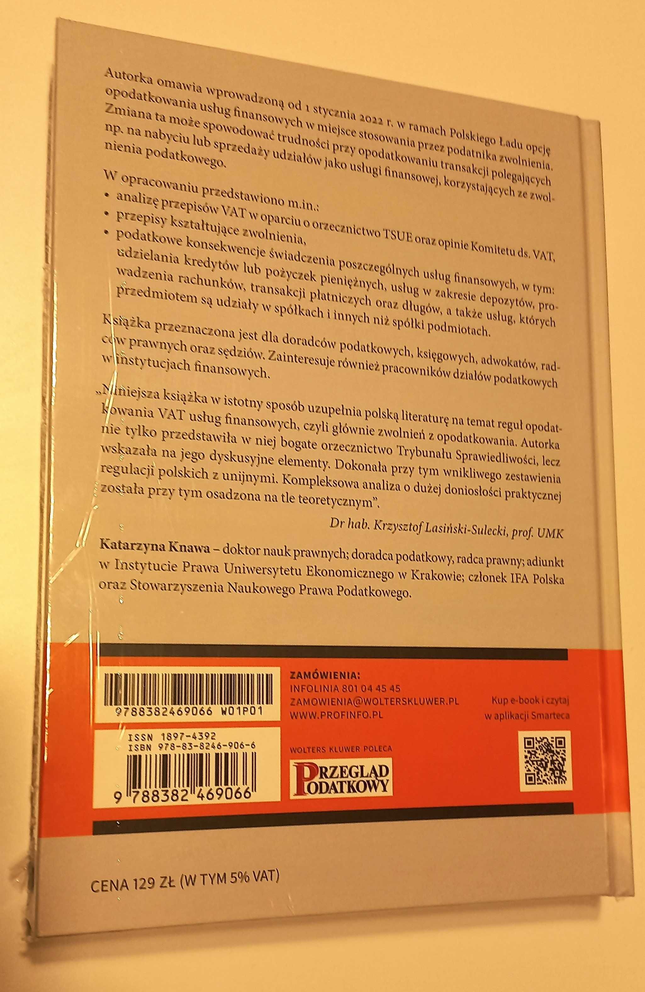 Katarzyna Knawa - Opodatkowanie VAT usług finansowych