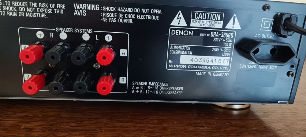 Amplituner wzmacniacz Denon DRA-365RD 2x62w 4ohm / 2x48w 8ohm