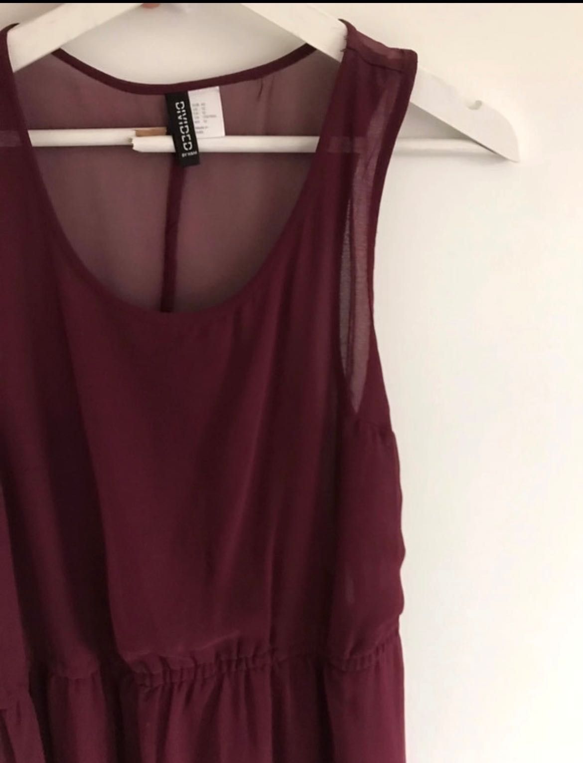 Sukienka burgundowa 42 H&M