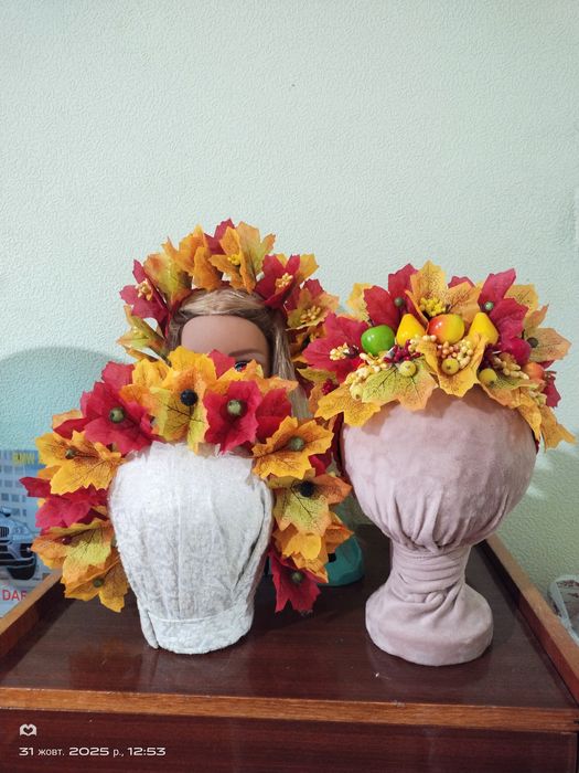 Обруч осінній обідок осінь листочок