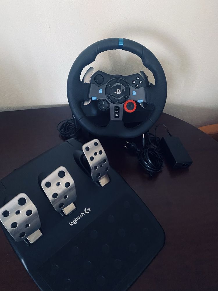 Volante Logitech G29 Driving Force + Pedais – Excelente Estado