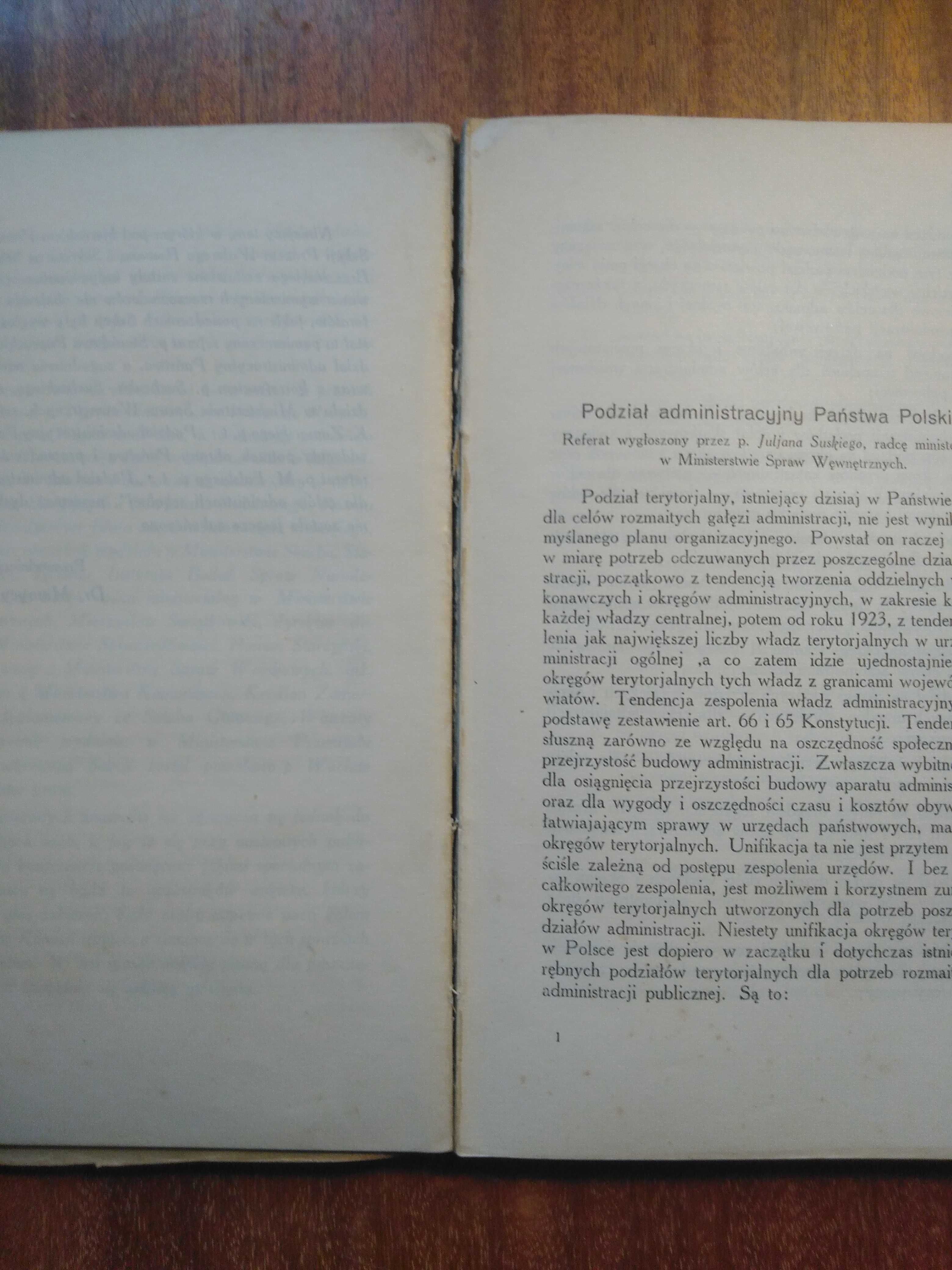 Materiały komisji dla usprawnienia administracji publicznej 1929