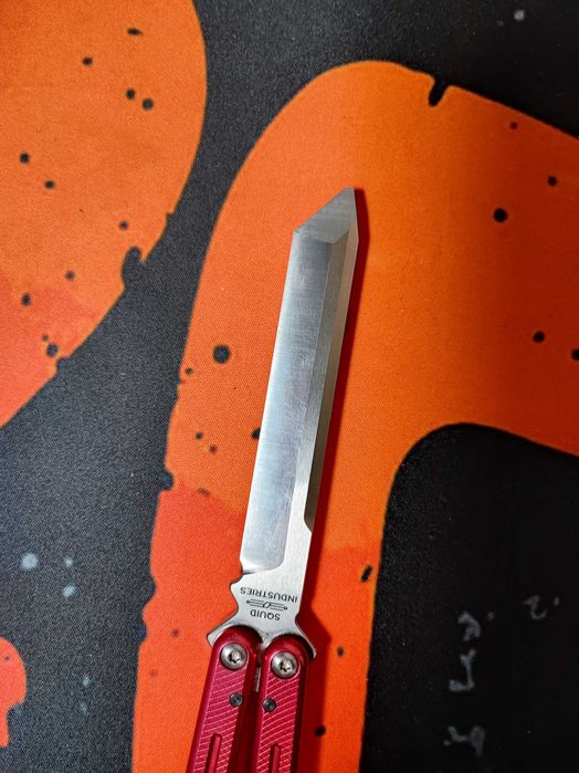 Балисонг кастом Armed Shark х BaliPlus / Танто клинок / Эксклюзив