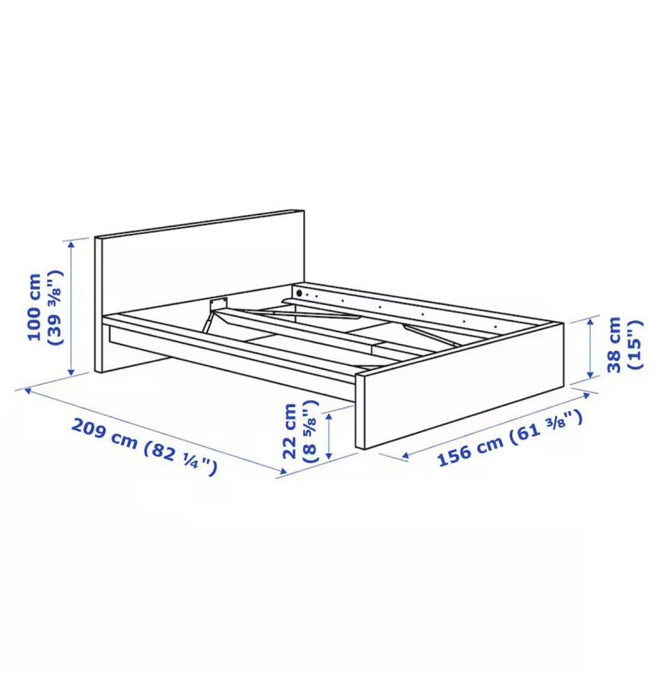 Cama e colchão ikea