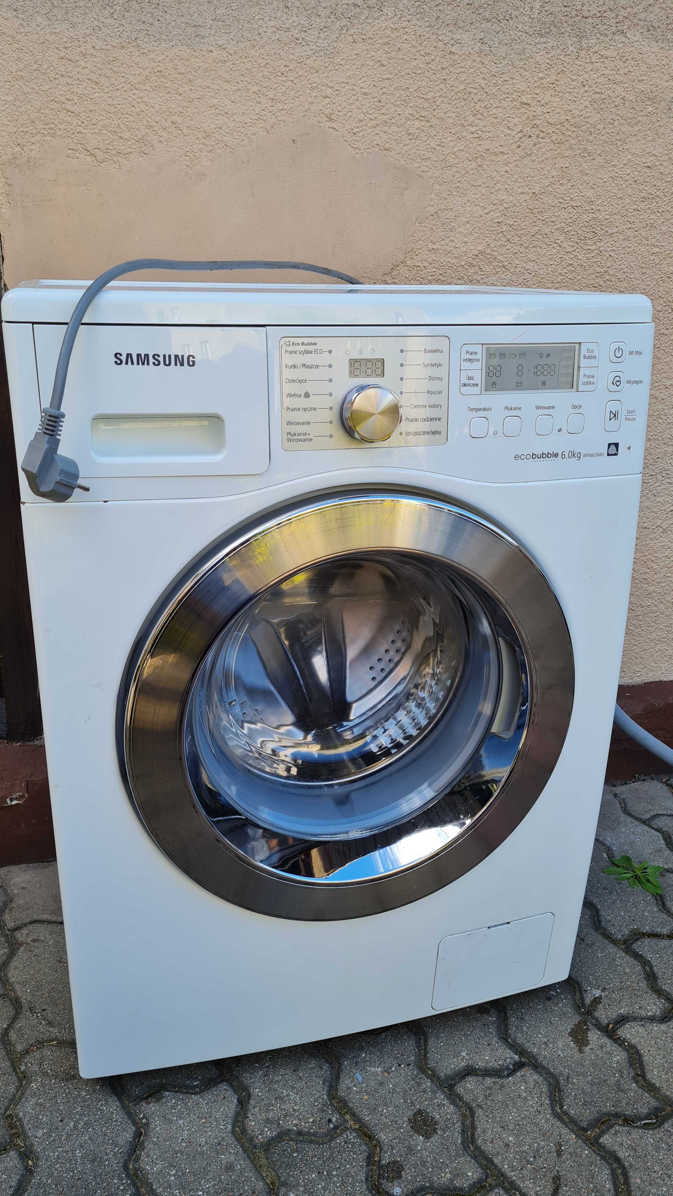 Niedziałająca pralka Samsung Eco Bubble 6kg WF0602WKE na części