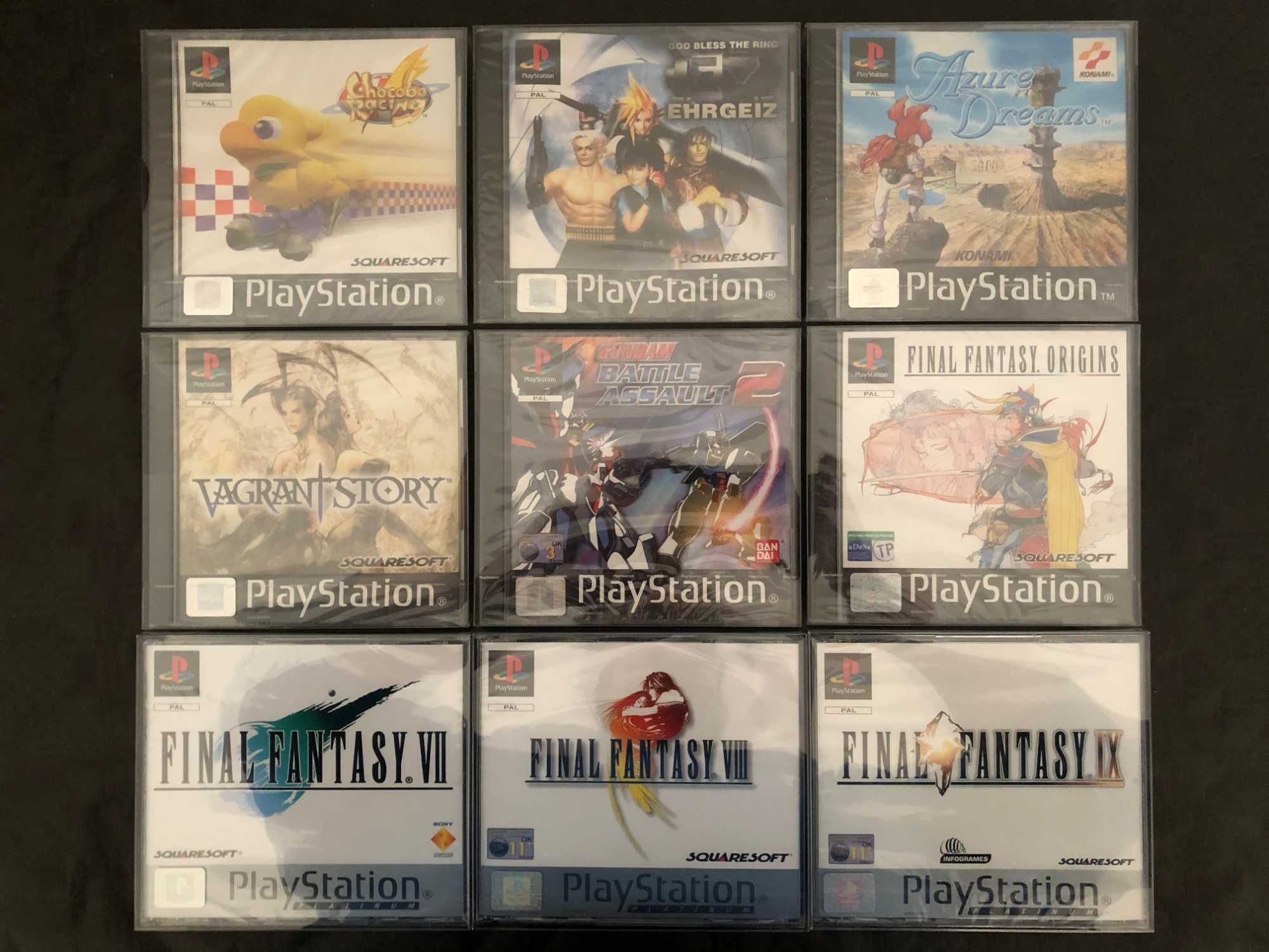 Jogo NOVO / SELADO PS1 PSX Playstation Chocobo Racing, Ehrgeiz, Gundam