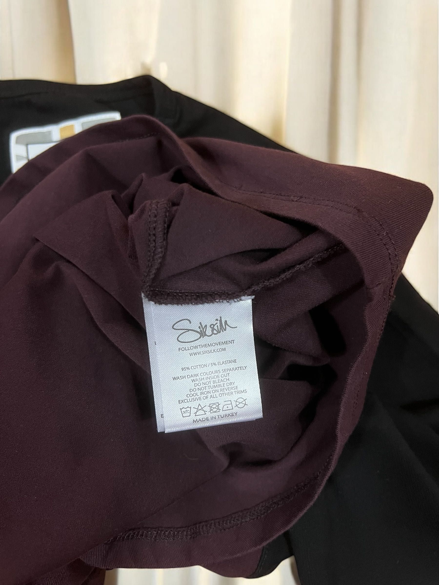 Siksilk roz. M męska koszulka z długimi rękawami