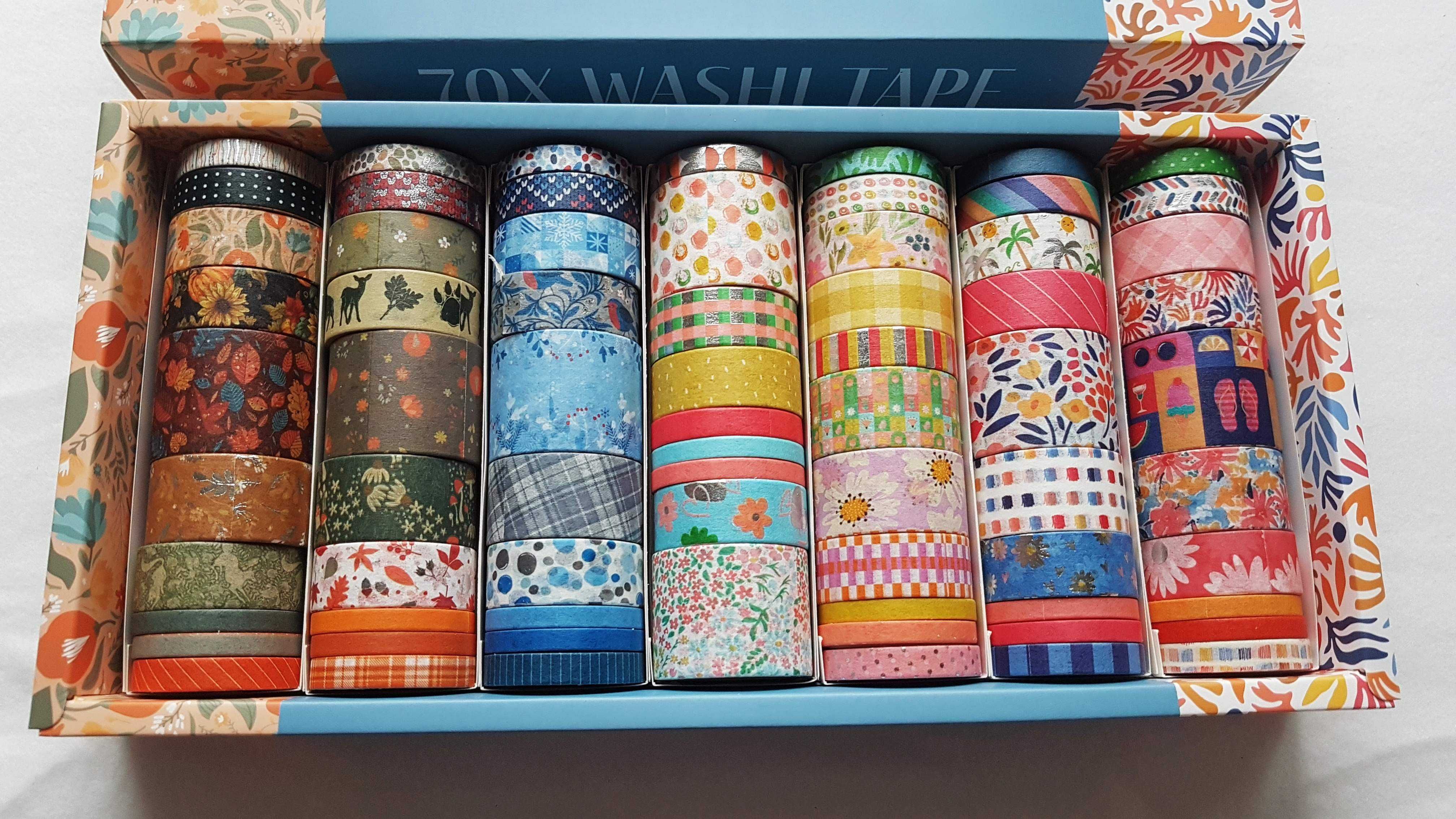 Taśma papierowa Washi Tape 70 szt  - Seasons