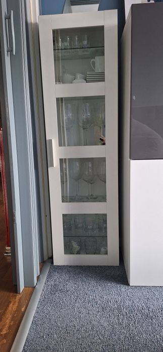 IKEA Brimnes wisząca szafka z otwierana, elegancka, biała