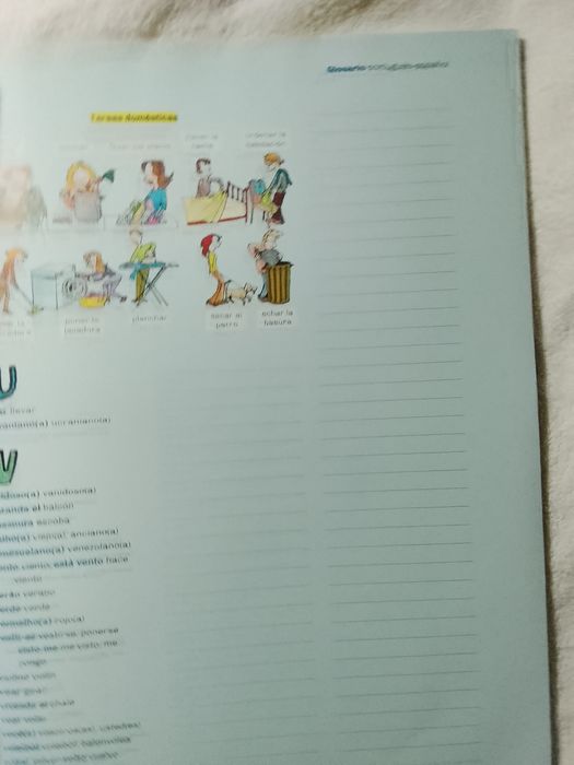 Conjunto de livro e cardeno de atividades espanhol 7 ano