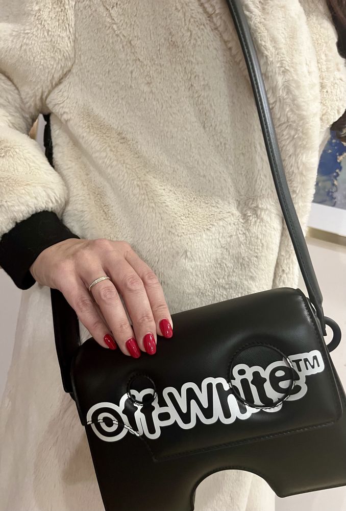 Czarna nowa torebka Off-White