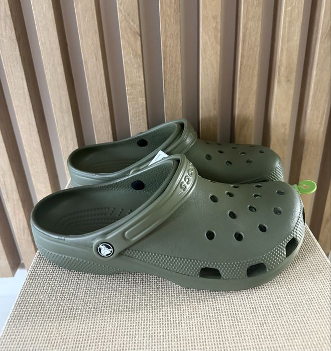 Klapki męskie Crocs  r. 43-44, męska 10 Khaki Wygodne
