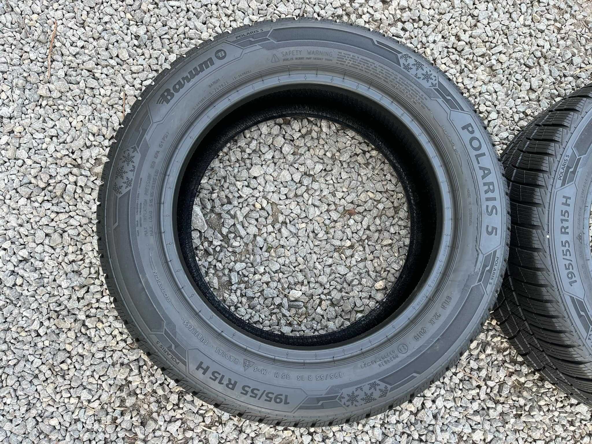 Opony 195/55R15 Barum Polaris 5 Zima 2sztuki 6,89mm bieżnika