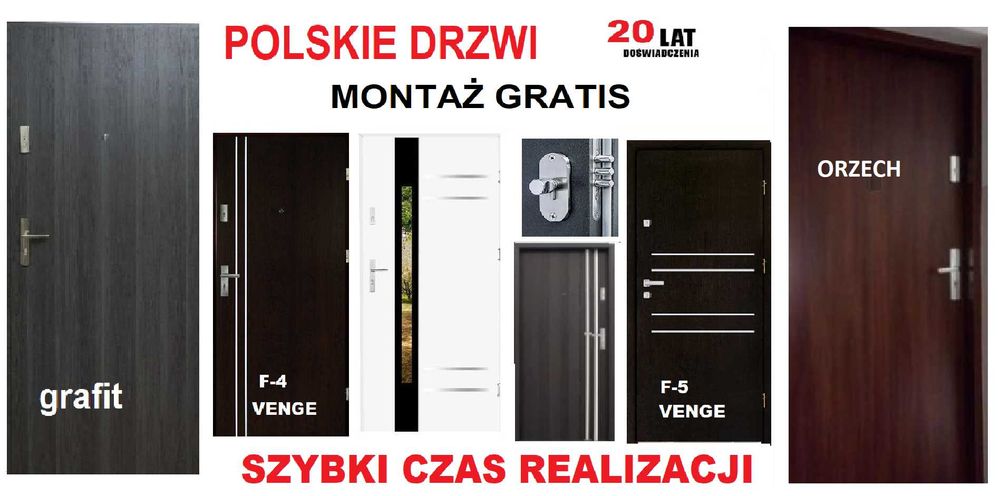 Drzwi wejściowe ZEWNĘTRZNE do mieszkań w BLOKU- wewnątrzklatkowe.