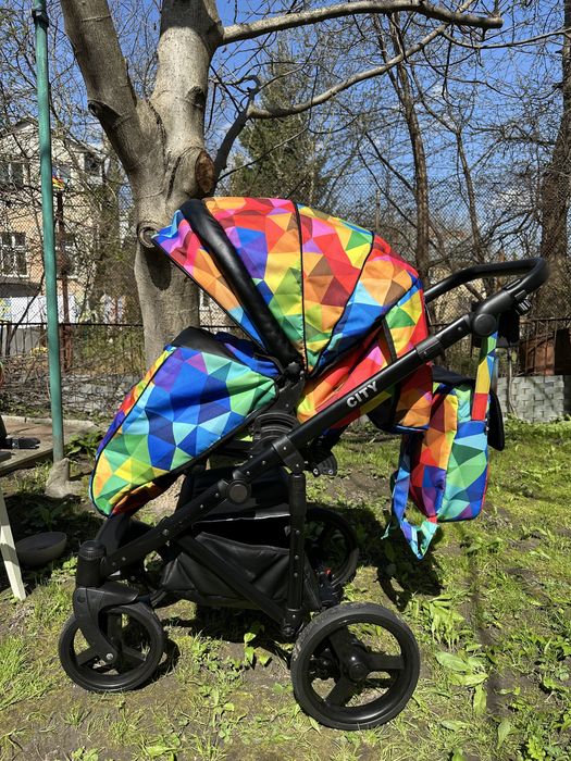 Коляска візочок Bair City 3в1 + база ISOFIX у авто - Ідеальний Стан