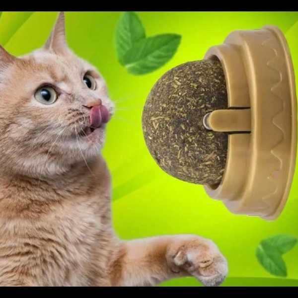 Кошачья мята игрушка шарик для кошек Лизун витаминизированный