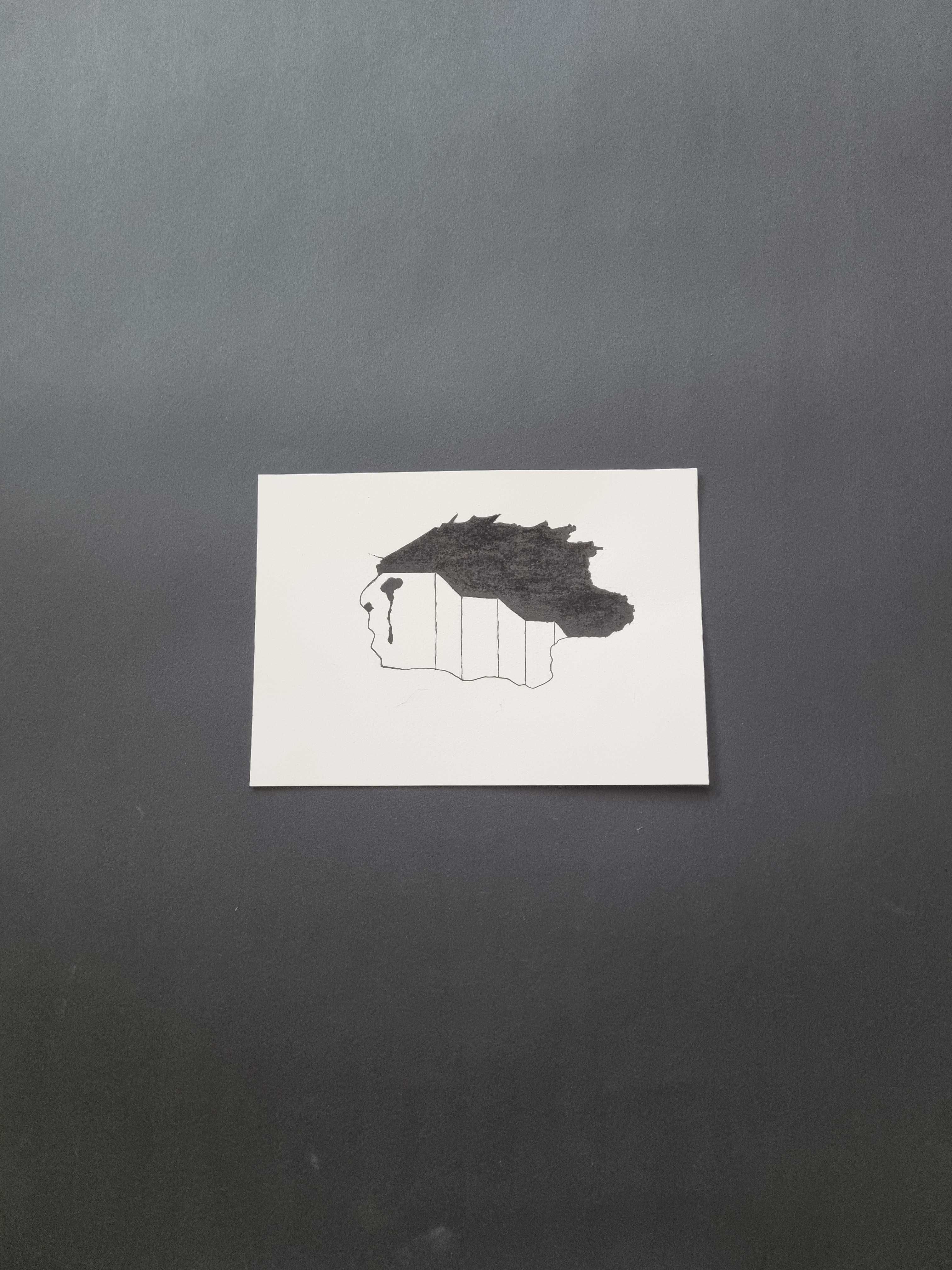Grafika  " Blokowiska płacz " - tusz