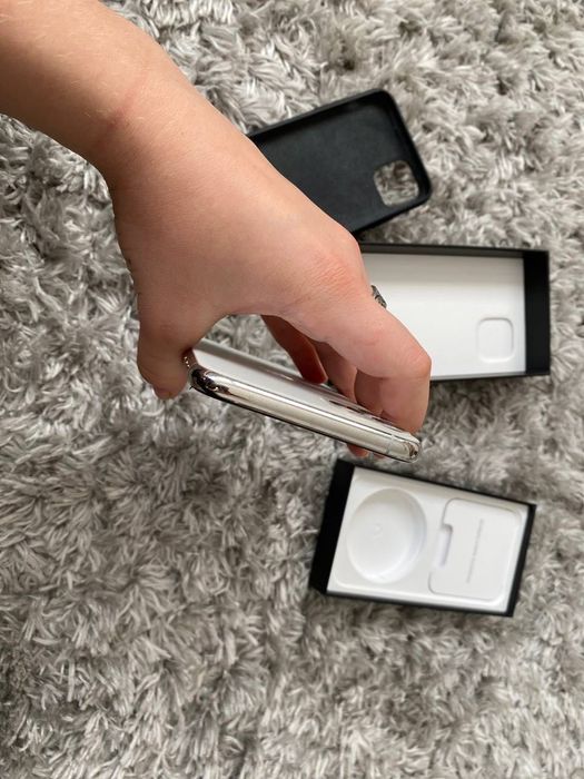 iPhone 11 Pro Max 256GB Silver – BDB Stan, Nowa Bateria 100% + Etui