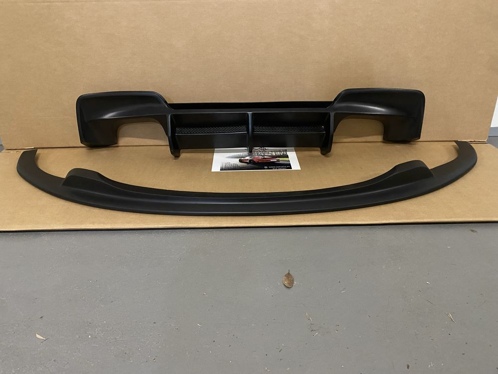 Lip spoiler frontal + difusor de escape BMW SÉRIE 1 E81 E82 E87 E88 1M