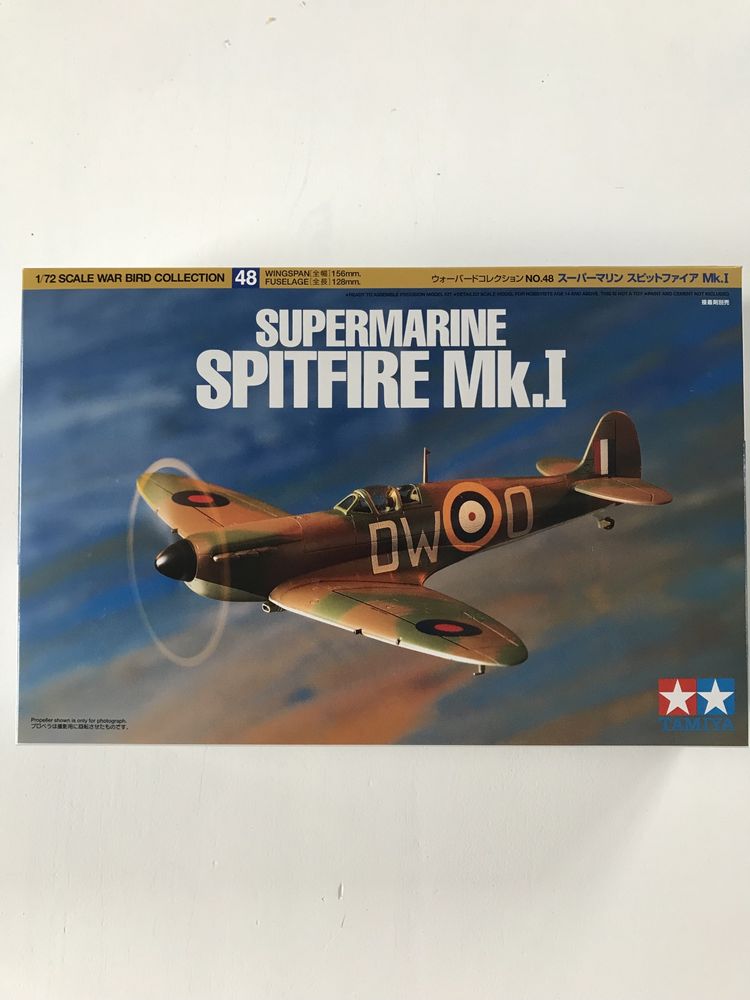 Samolot Supermatine Spitfire Mk.l model Tamiya 60748