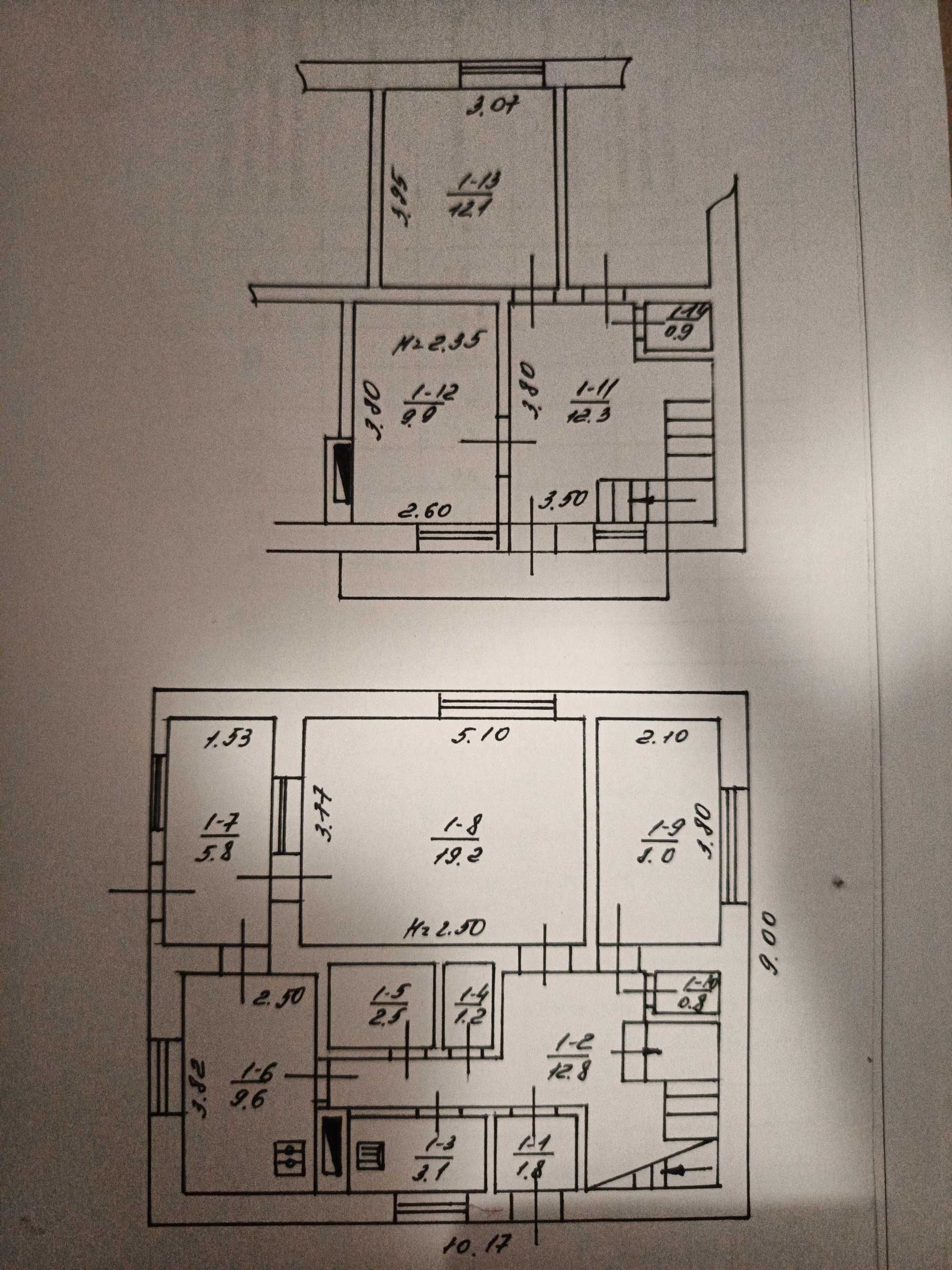 Будинок,2 поверхи,4 кімнати