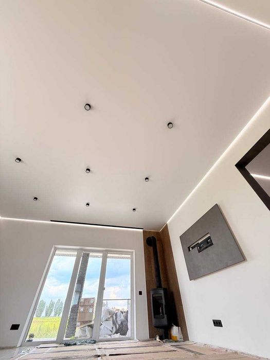 Натяжні стелі без посердників (потолки натяжные)