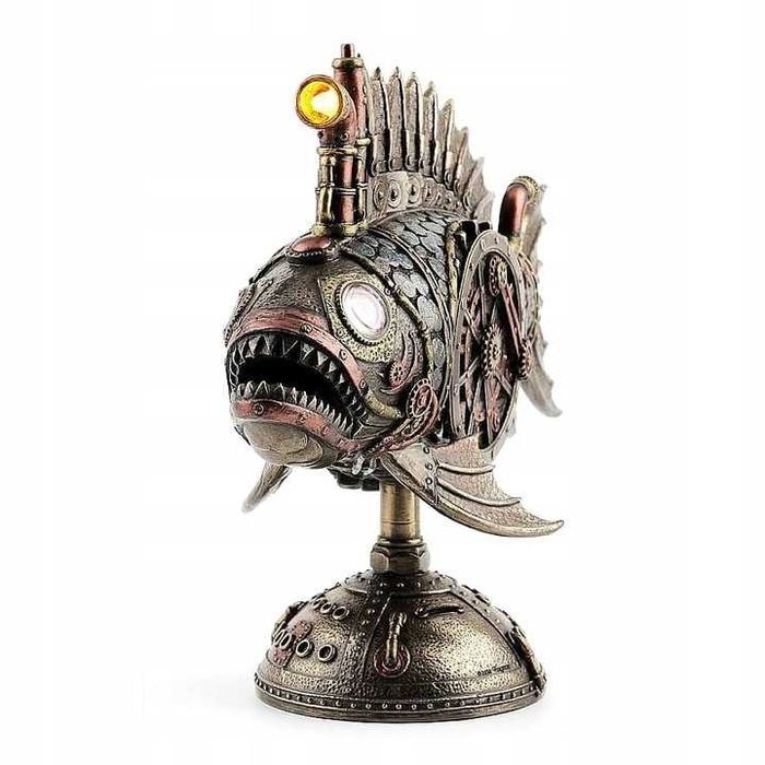 Figurka Łódź Podwodna - Mechaniczna Ryba Głębinowa z Lampa Statuetka