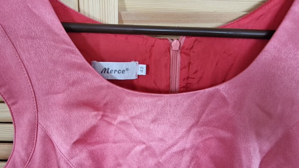 Różowa sukienka wesele sylwester 42 44 wymiana garderoby