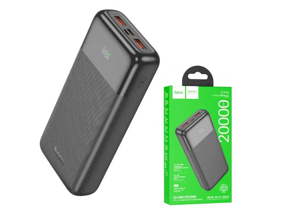 Повербанк Hoco J121A 20000 mAh із швидкою зарядкою 22.5W+PD20W