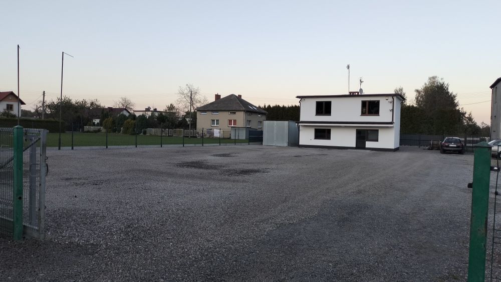 Plac z biurem przy Dk1, działka, biuro, teren inwestycyjny