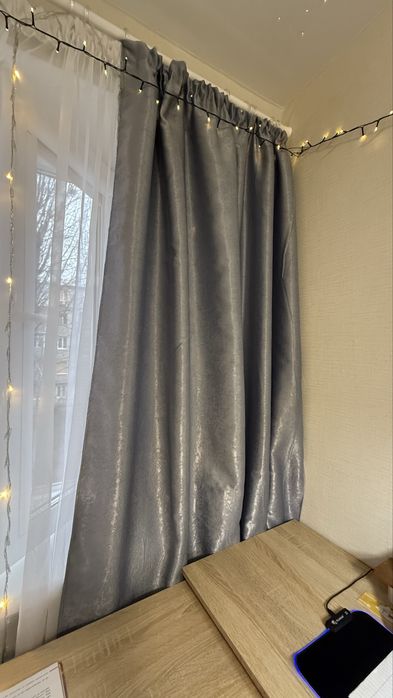 Штора и тюль набором