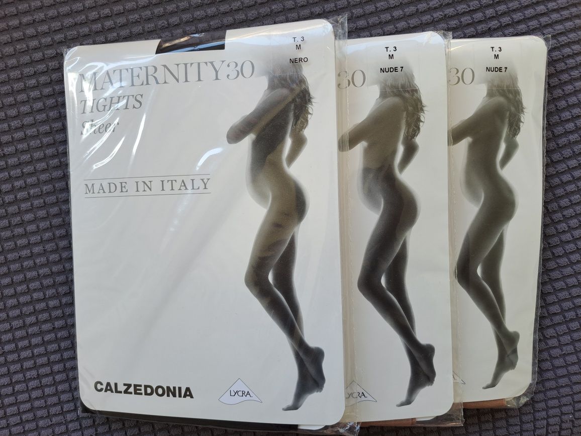 3 meias collants transparentes grávida