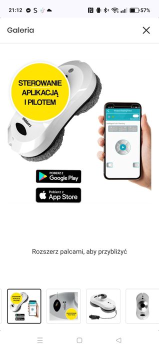 Robot myjący do okien Webber