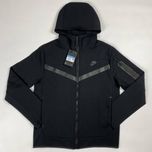 Мужская худи Zip-Hoddie Nike Tech Fleece Черного цвета /Чоловіча худі