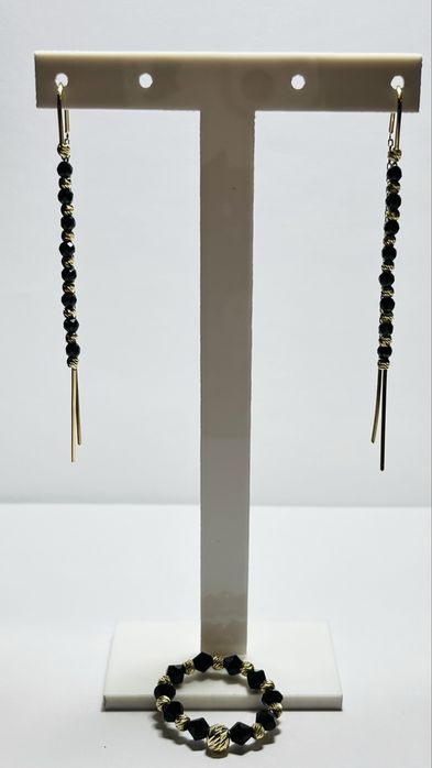 Kolczyki+pierscionek zloto i onex 585