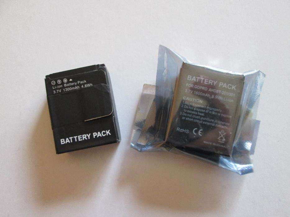 Bateria 1600 MAH grpro 3 e 3+ white silver ou black +SJ4000 SJ5000 ROL