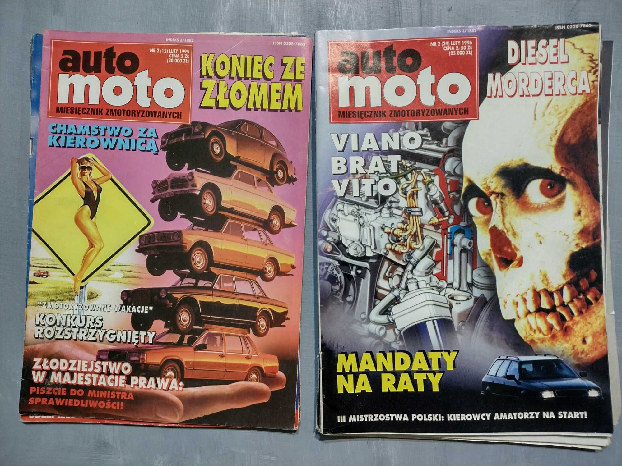 Czasopismo "Auto Moto-miesięcznik zmotoryzowanych" z lat '94-'96
