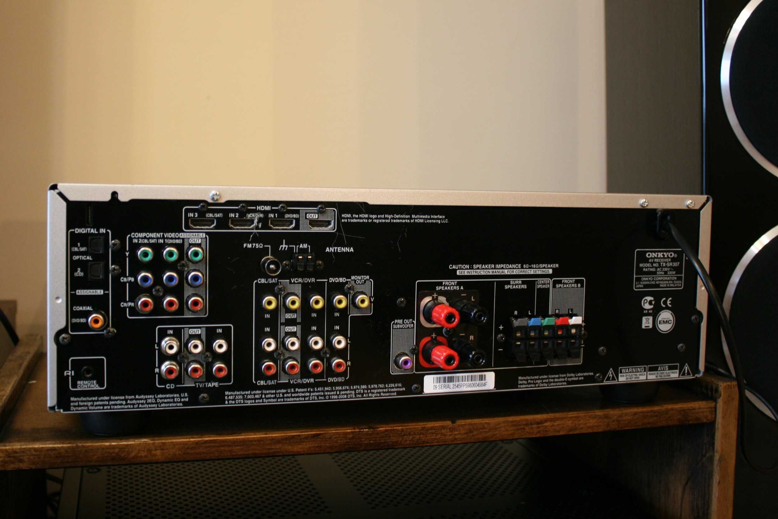 Amplituner Tx Sr 307 HDMI wzmacniacz kino domowe