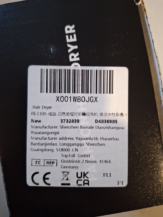 Secador de cabelo de viagem