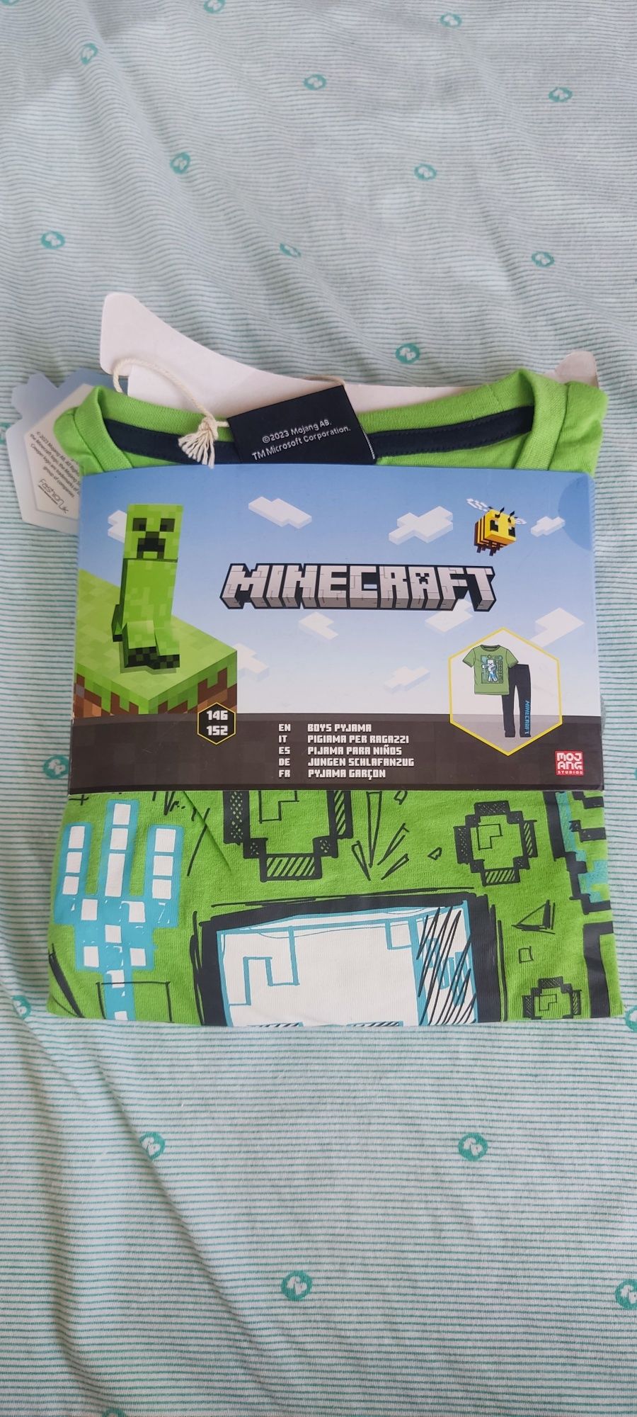 Nowa piżama chłopięca Minecraft 146/152