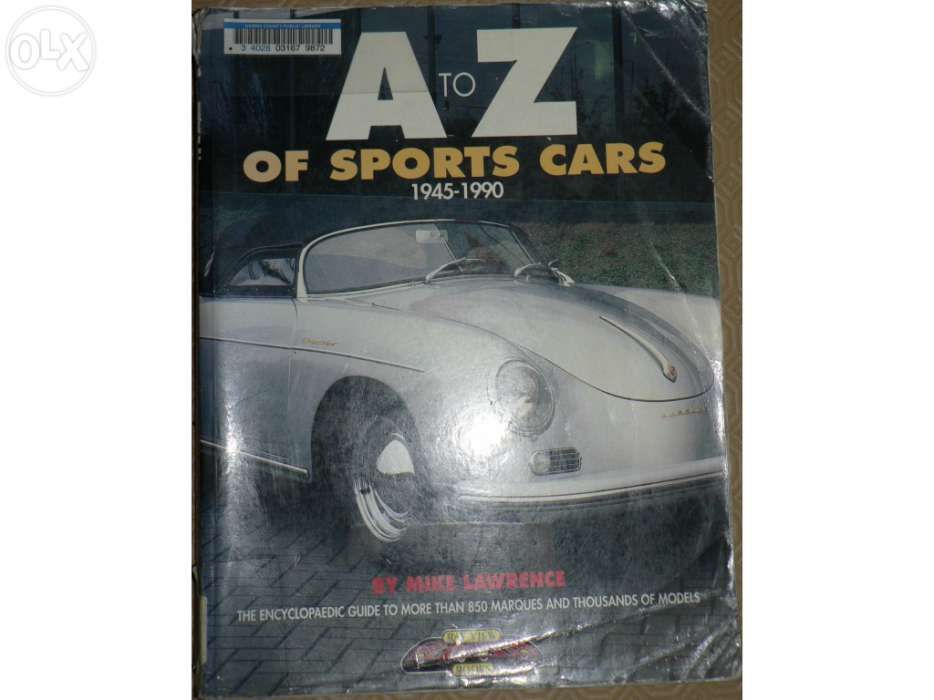 Carros desportivos A to Z of sports cars 1945 a 1990 Mike Lawrence