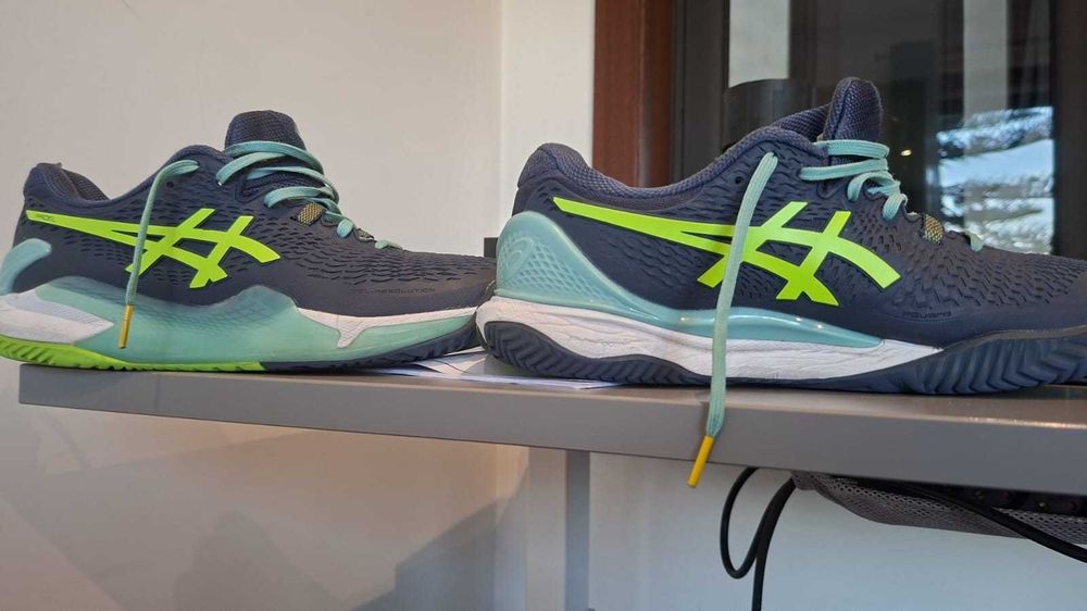 Sapatilhas padel Asics Gel-Resolution 9 Padel Blue tamanho 43.5
