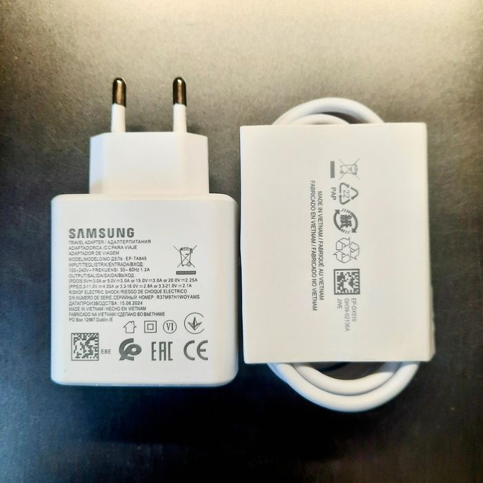 Швидка зарядка Samsung 45W Блок + Провід 1,8 метра Type-C/Type-C